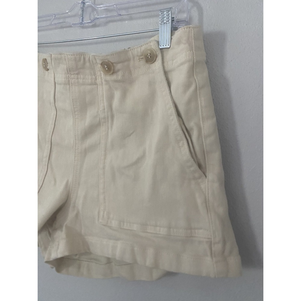 Anthropologie Pilcro The Kit High-Rise Utility Shorts Tan Khaki Size 31 - Picture 8 of 12